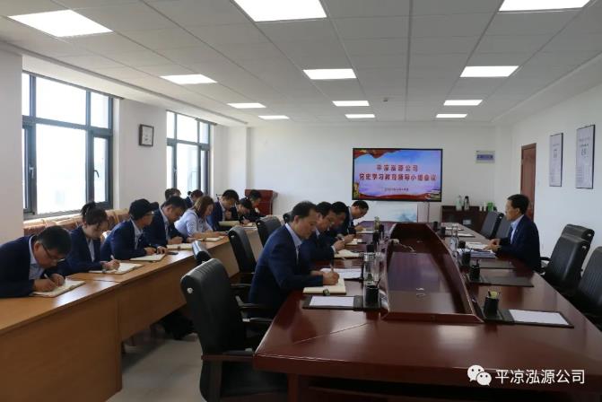 泓源公司召開黨史學習教育領導小組會議(圖1)